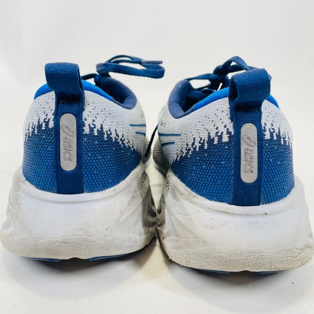 Asics Gel-Cumulus 25 Mens Running Shoes White Blue 1011B621 Size 9